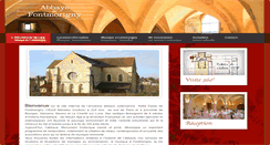 Desktop Screenshot of abbayedefontmorigny.com